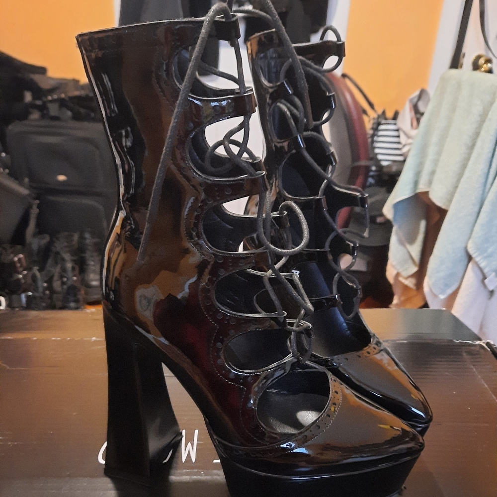 Lamoda X DollsKill Platform Heel Boots